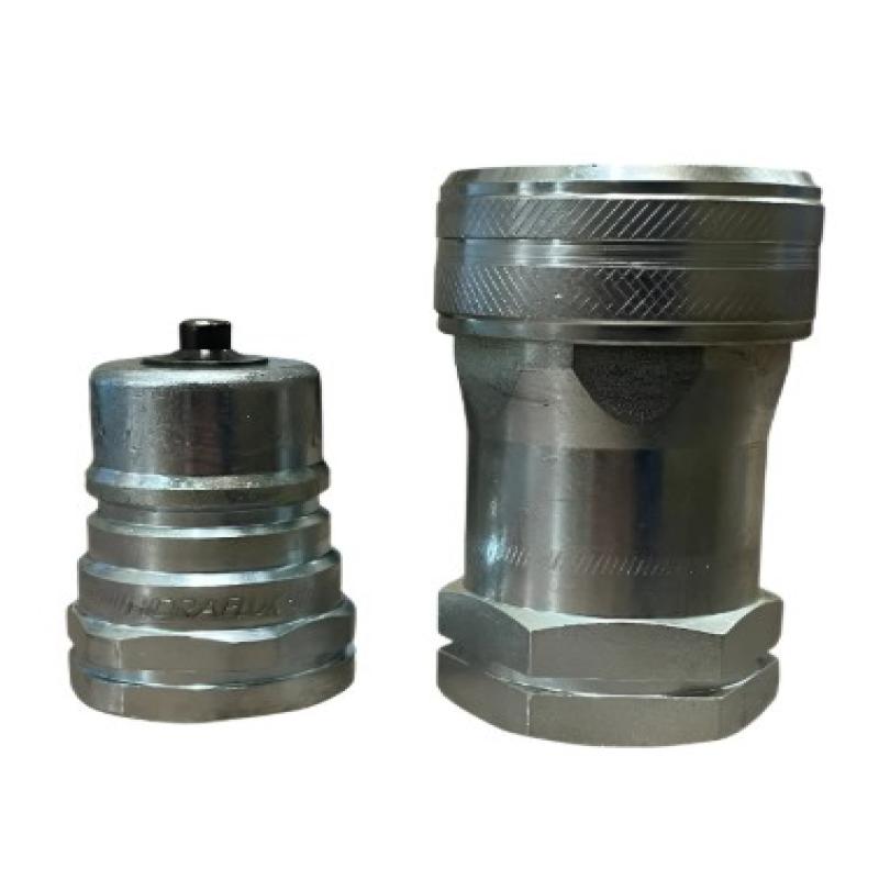 Conjunto Engate Rápido Hidráulico 1 Polegada Caçamba